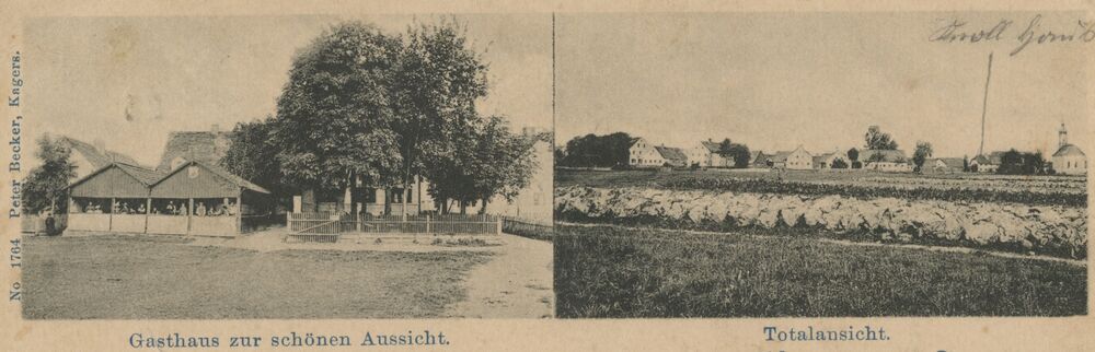 Kagers, Postkarte um 1900 (Stadtarchiv Straubing Postkartensammlung 1149)